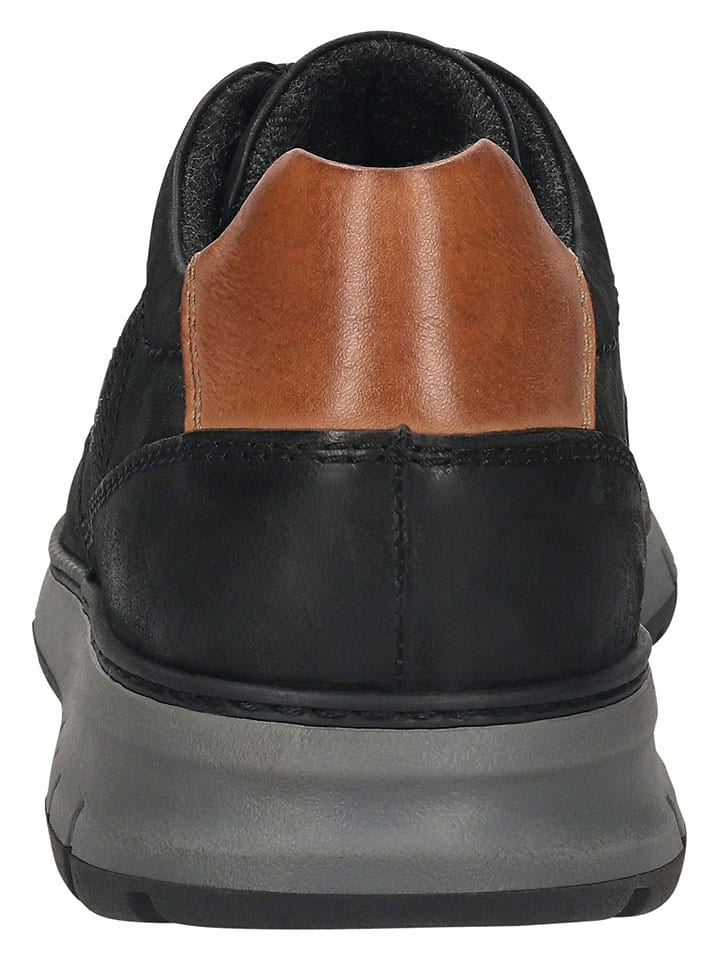 Кроссовки на шнуровке Bugatti Leder-Sneakers, черный — фото 3