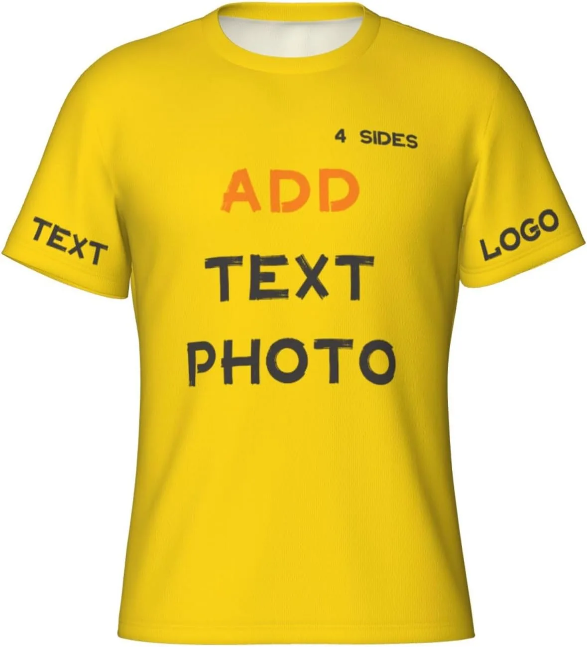 

Футболка Custom с принтом на 4 сторонах