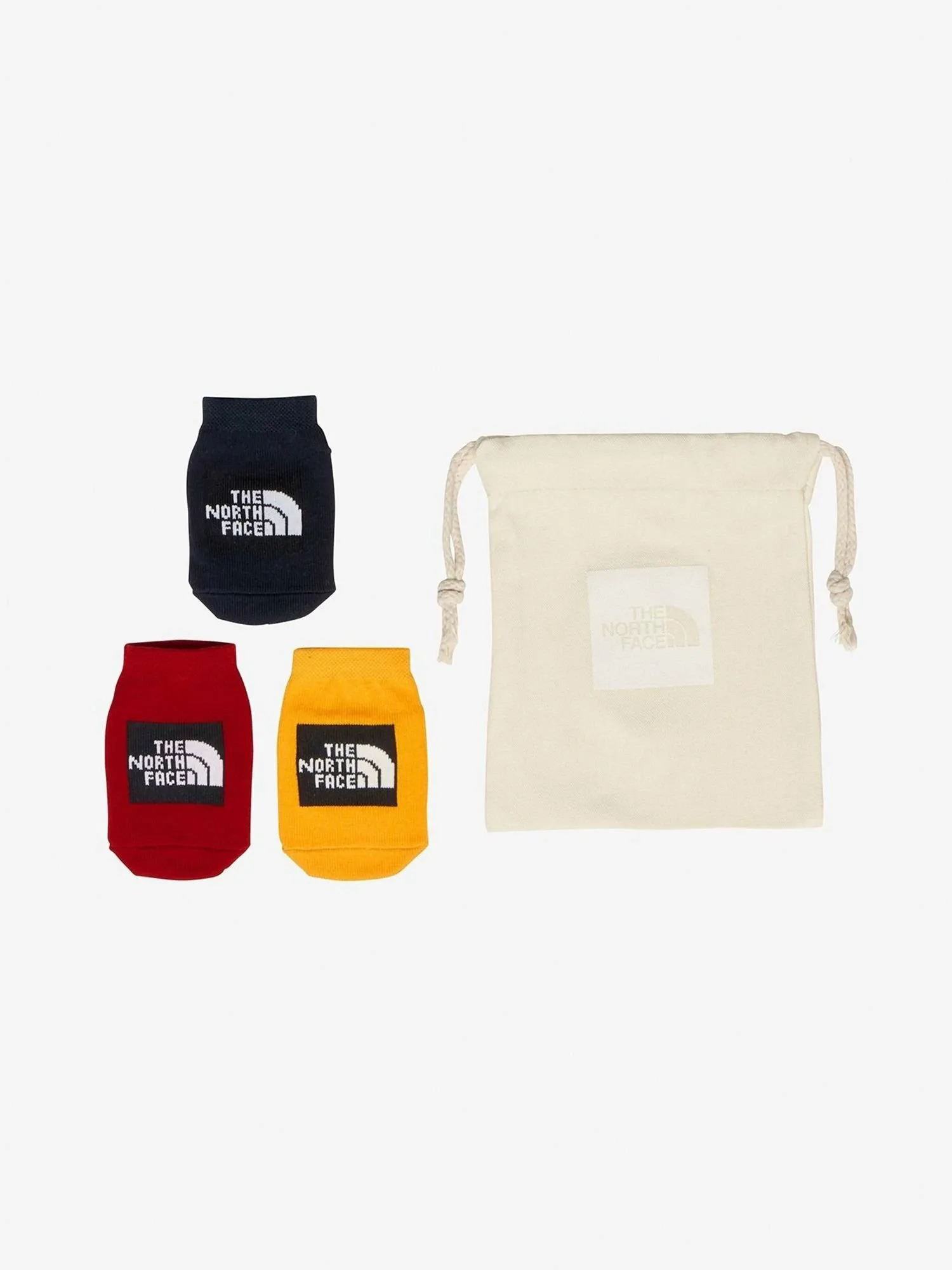 Носки Органический 3P Детский The North Face, TNF Yellow x TNF Red