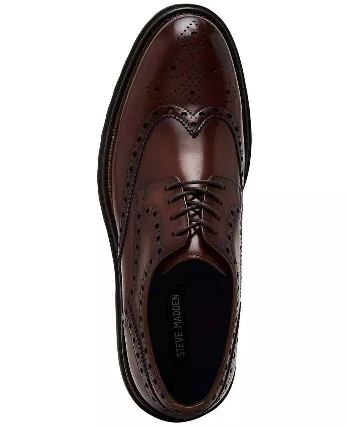 Мужские оксфорды Kassel для официальных мероприятий Steve Madden, коричневый — фото 4
