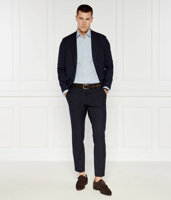Поплиновая рубашка Slim fit Calvin Klein, синий — фото 2