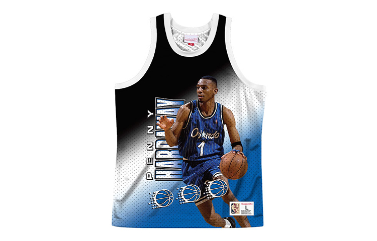 

Mitchell Ness Баскетбольная майка унисекс сине-черная