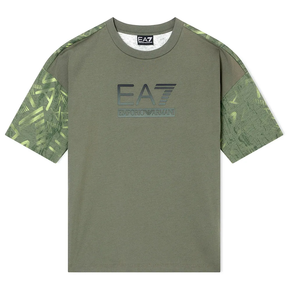 

Футболка с коротким рукавом EA7 EMPORIO ARMANI Train Visibility Graphic, зеленый