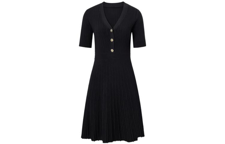 

KARL LAGERFELD Женское черное платье с короткими рукавами KARL LAGERFELD / Karl Lagerfeld Jeans