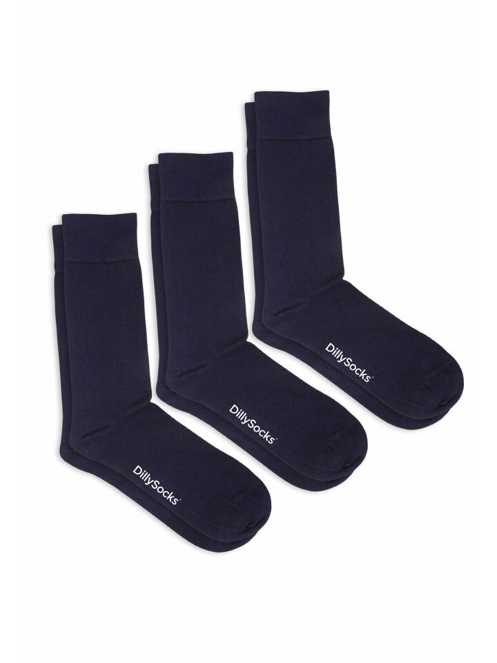 

Носки DillySocks 3er Pack One Color Smooth, цвет smooth dark navy