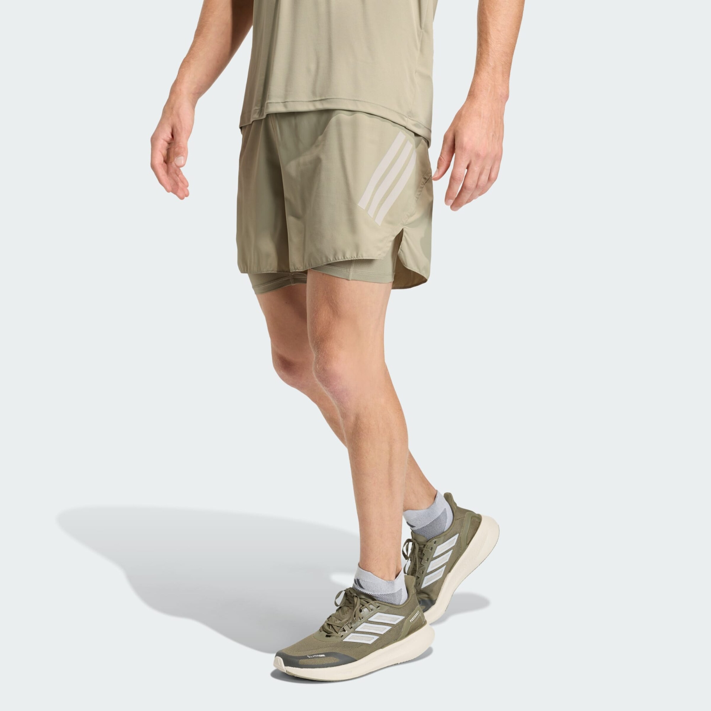 Adidas Performance Шорты для тренировок Regular 'Adi365 Formotion' в цвете Khaki — фото 2