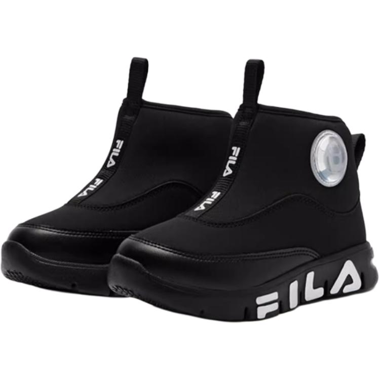 FILA KIDS Антискользящие износостойкие высокие детские повседневные ботинки black kids' — фото 4