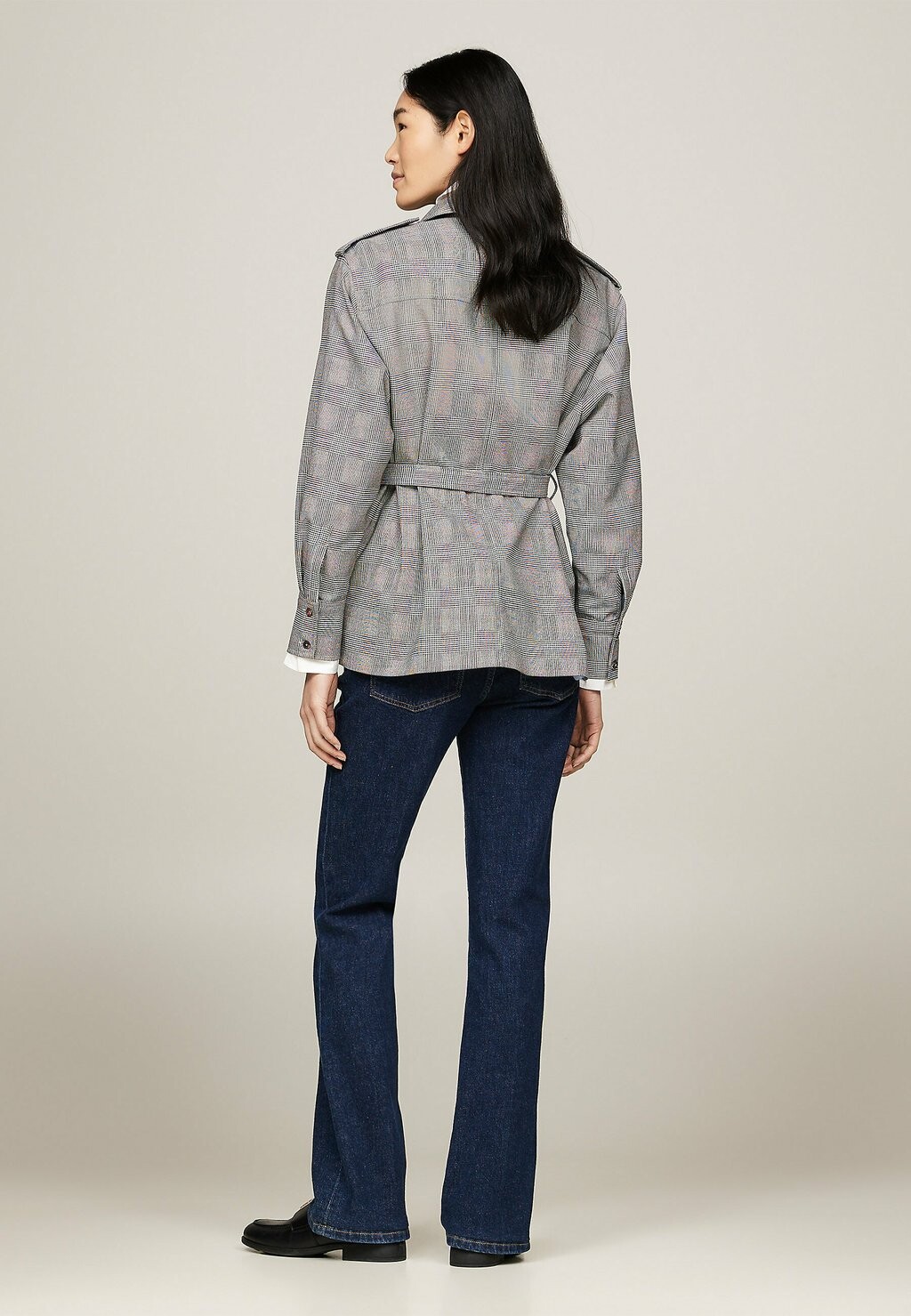 

Летняя куртка PRINCE OF WALES CHECK BELTED Tommy Hilfiger, серый