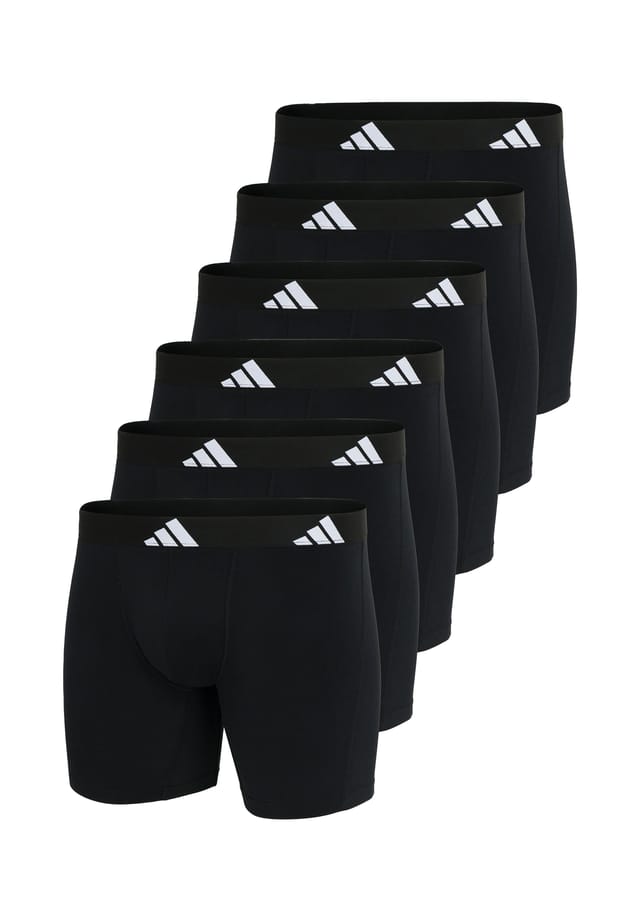 

Длинные шорты / брюки 6 шт. в упаковке активный гибкий хлопок Adidas, черный