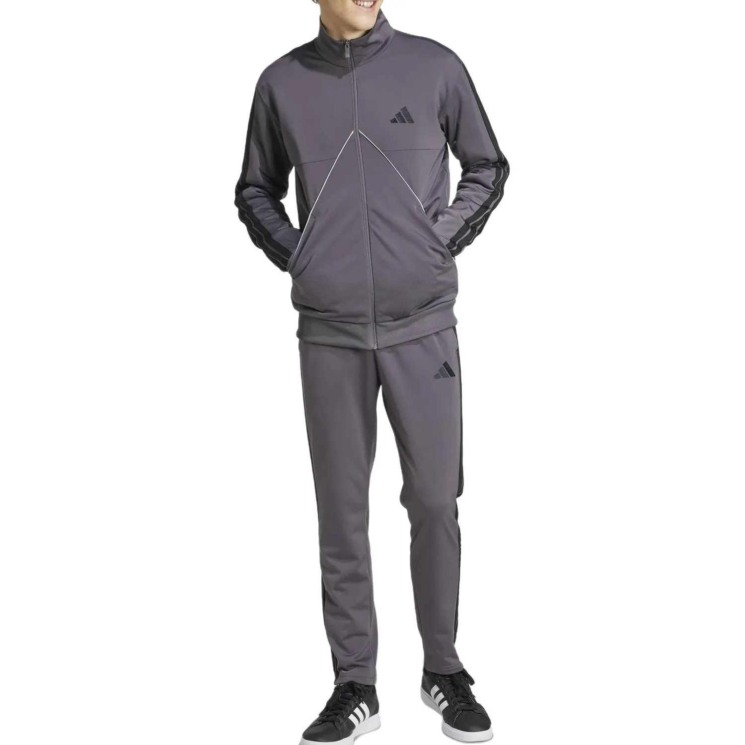 Трикотажный спортивный костюм Tiro Casual для мужчин Adidas, Set (серый)