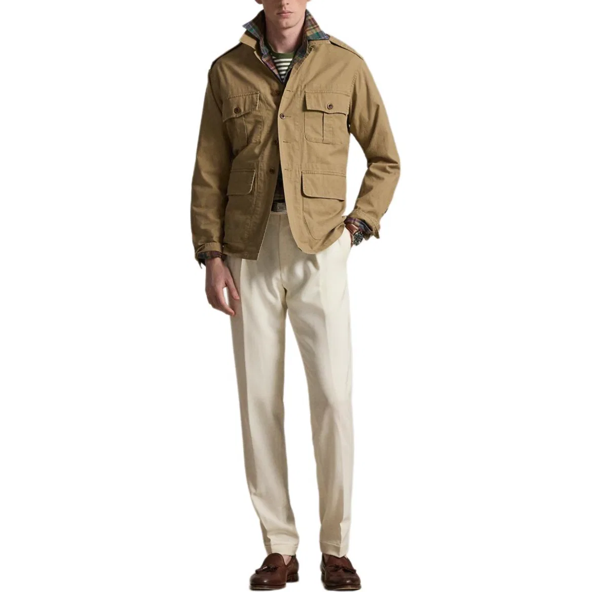 Рубашка Classic Version мужская Polo Ralph Lauren, Khaki — фото 4