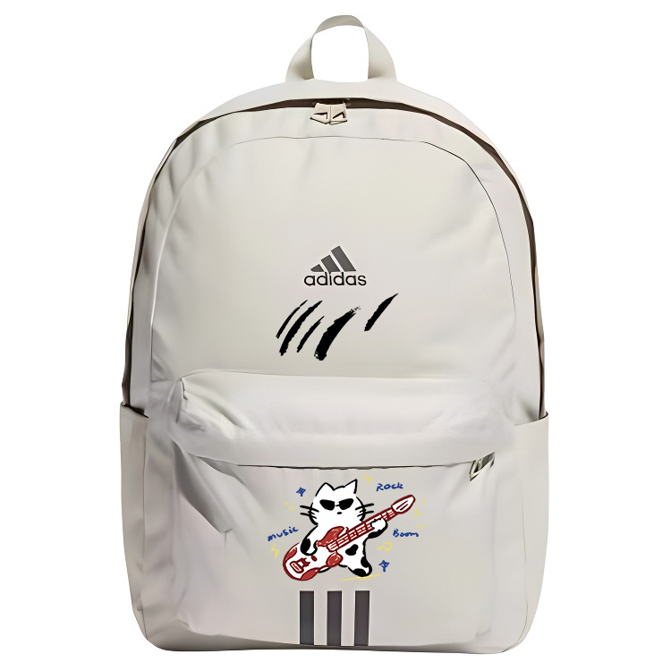 

Adidas Тканевый рюкзак с принтом дракона унисекс светло-серый, White Guitar Cat