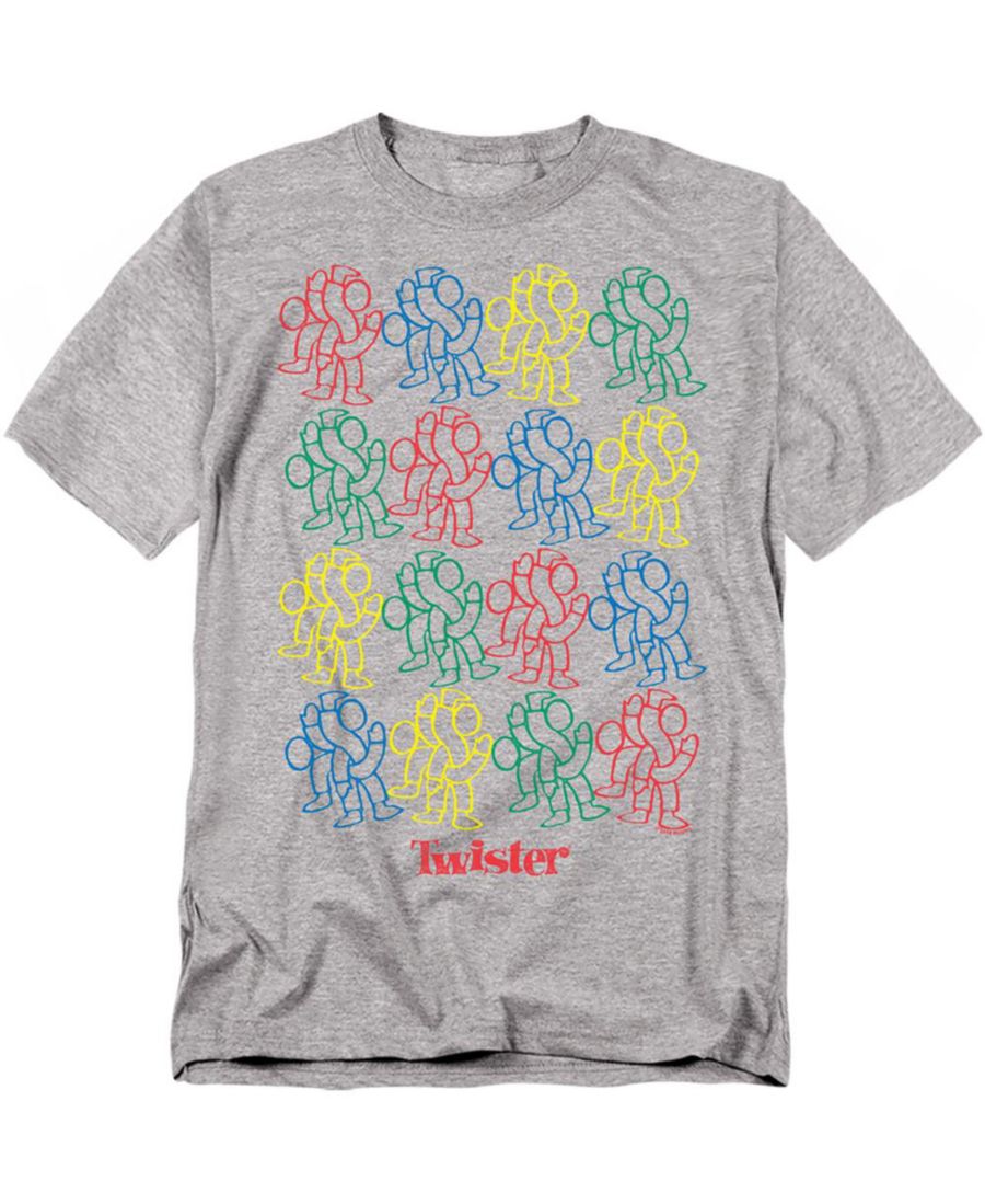 

Мужская футболка Twister Let's Get Twisting Hasbro+, Athletic heather