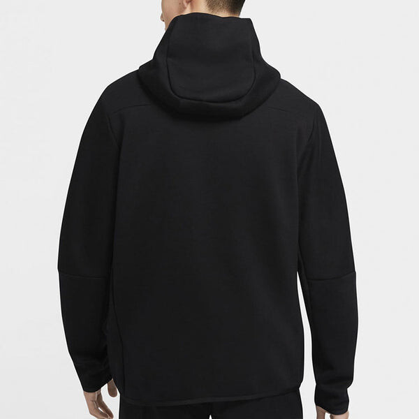 Куртка Nike Casual Sports Breathable Zipper Hooded Jacket Black, черный — фото 4
