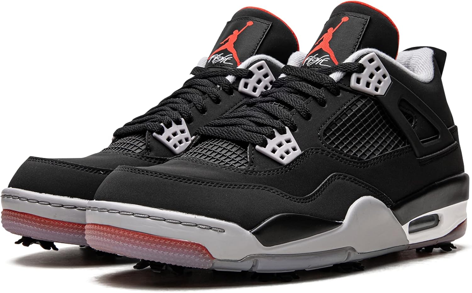 Мужские кроссовки Nike Jordan 4 Retro, размер, белый/черный/красный/серый — фото 2