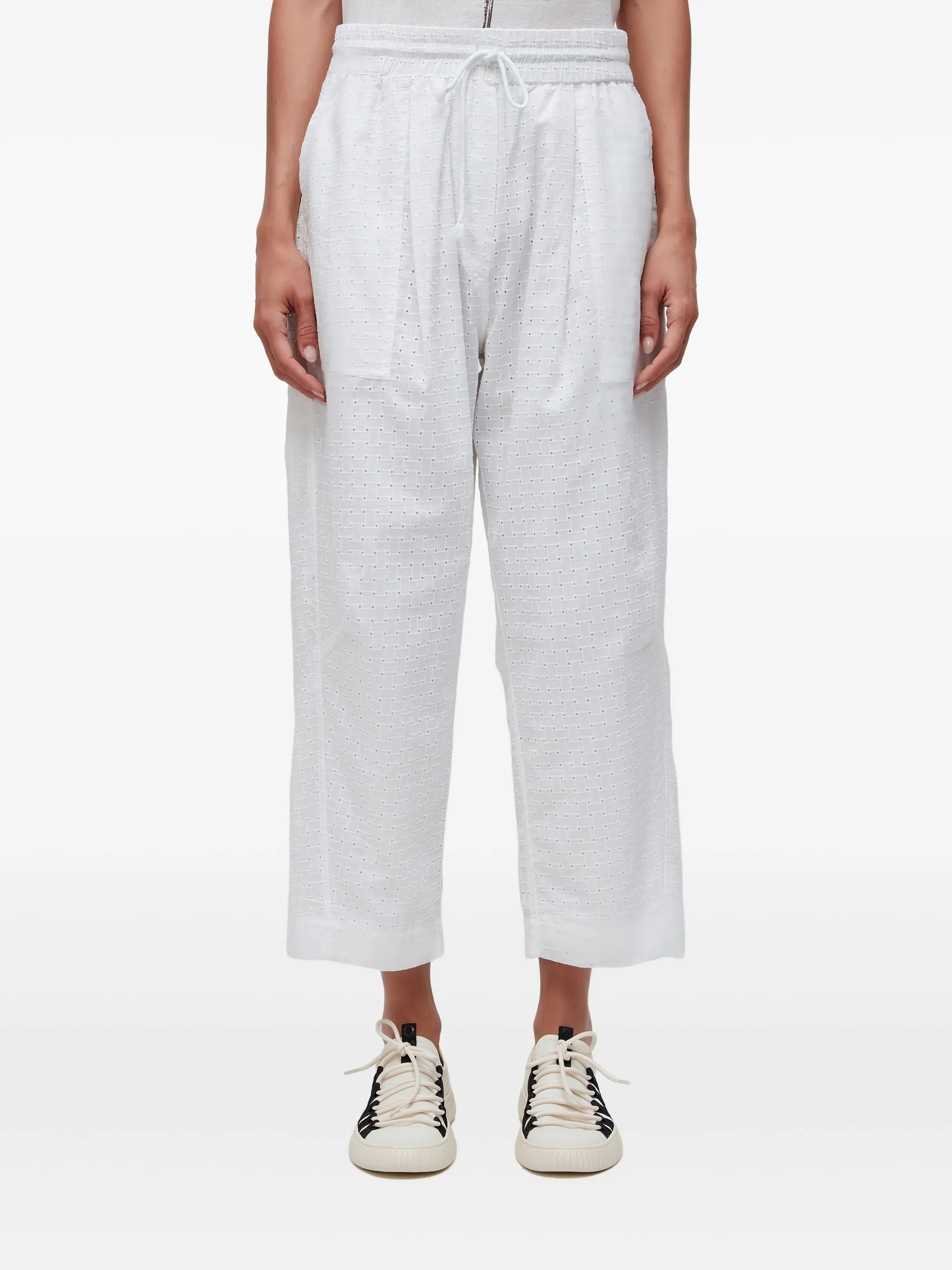 

Брюки Laise с кулиской и люверсами Osklen, белый