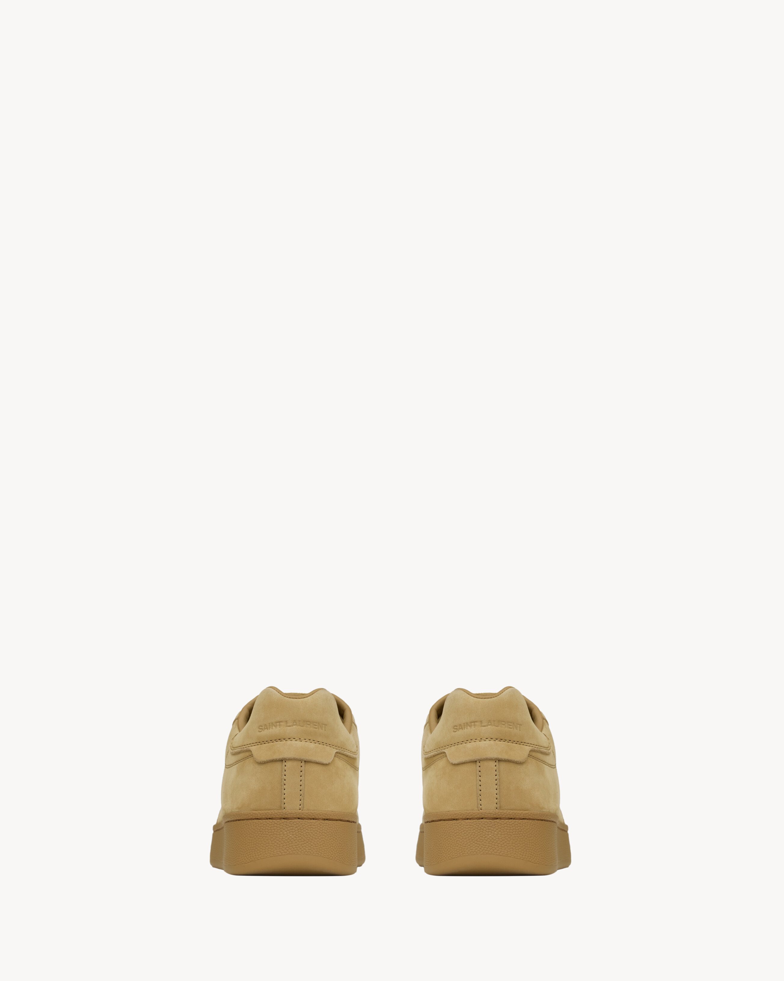 Кроссовки SL/61 из нубука Saint Laurent, бежевый — фото 3