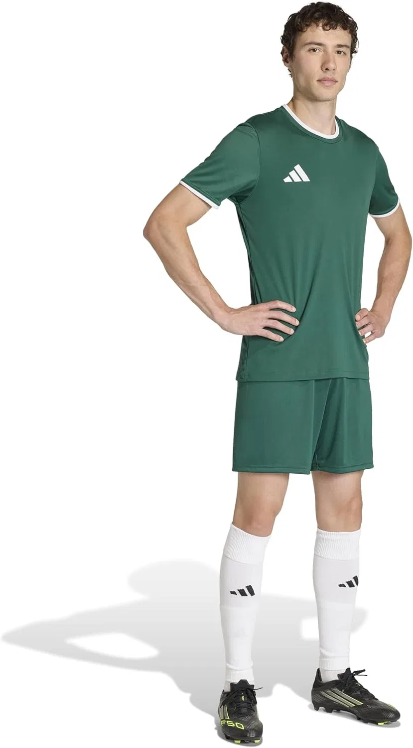 Футболка adidas Entrada 26, Team Dark Green/White — фото 2