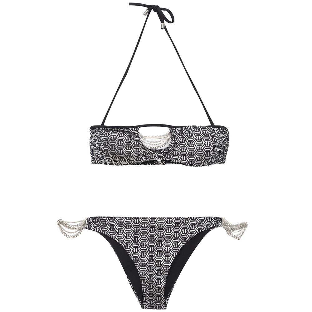 

Купальники Silver Shimmer Elegance Philipp Plein, серебряный
