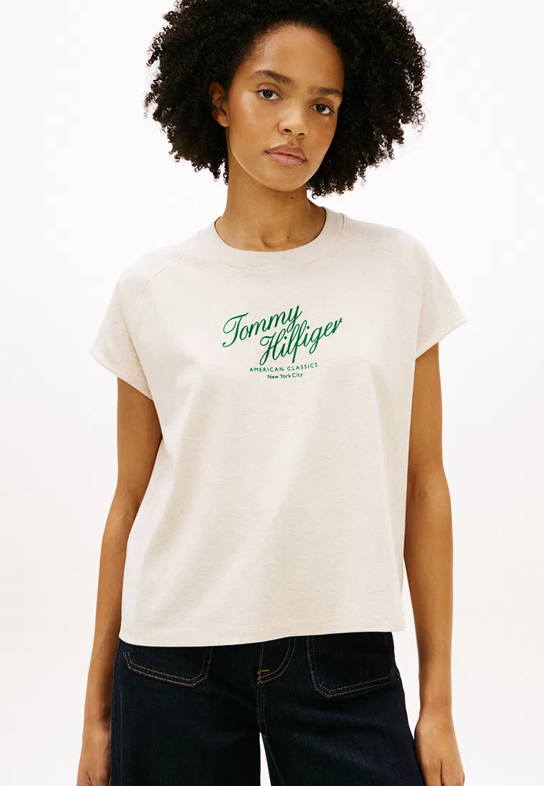 Футболка, Seasonal Script Tee, TH Mainline Tommy Hilfiger