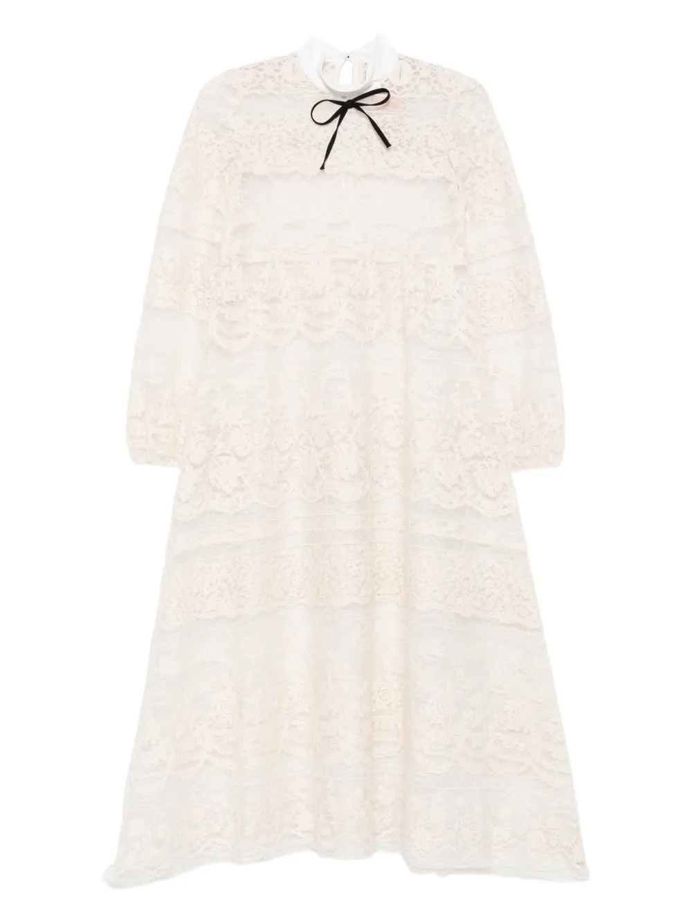 

Платье макси с кружевным бантом Nº21, нейтральный