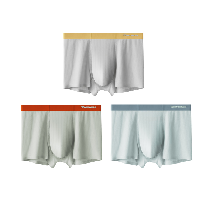 

Трусы мужские 3 шт, в комплекте сумка для покупок Skechers, светло-серый