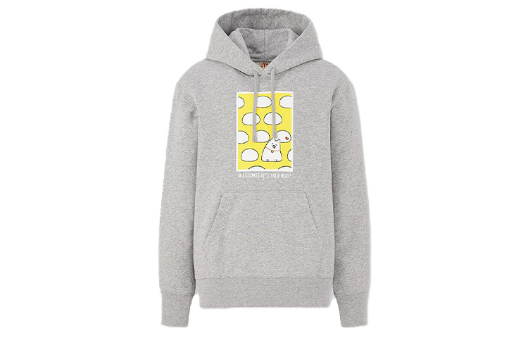 

Толстовка унисекс серая Uniqlo, серый
