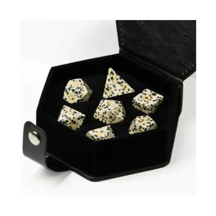 

Набор Poly — черный в крапинку с золотом, Dice Sets - Gemstone (Foam Brain Games)