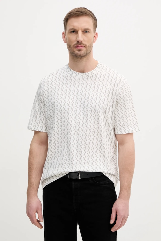 

Хлопковая футболка Armani Exchange, белый