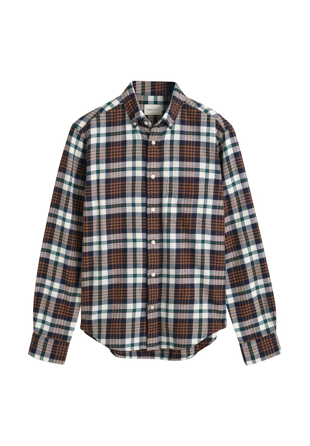 

Рубашка REG PLAID GANT, коричневый