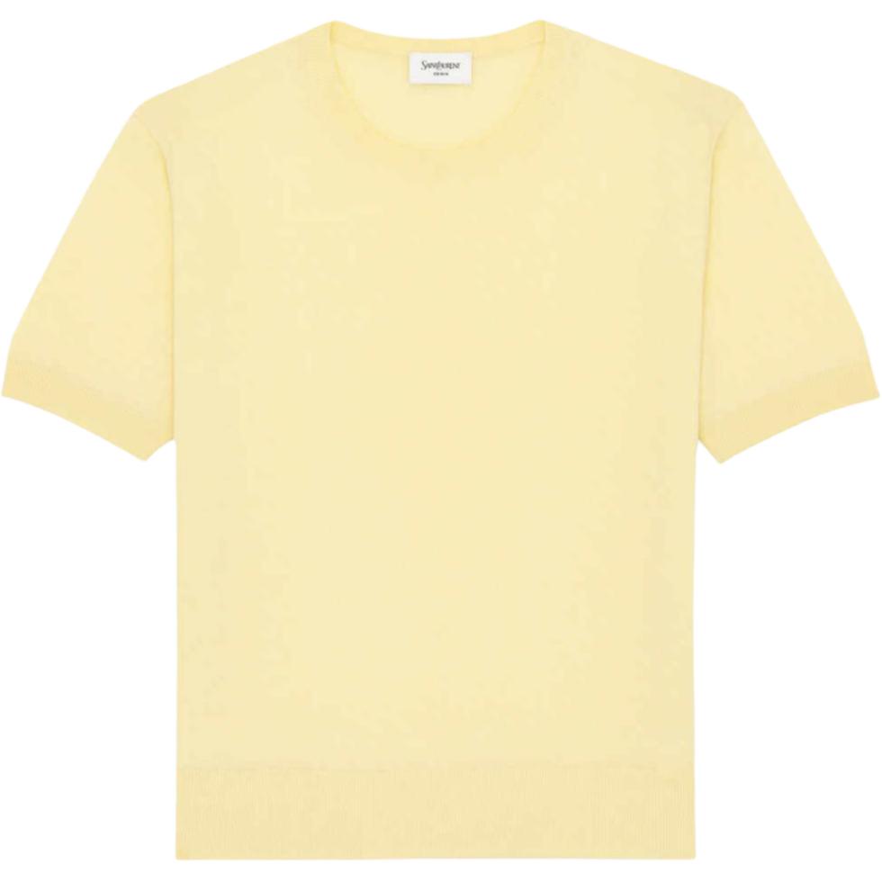 

Футболка Regular SS26 для женщин SAINT LAURENT, светло-желтый