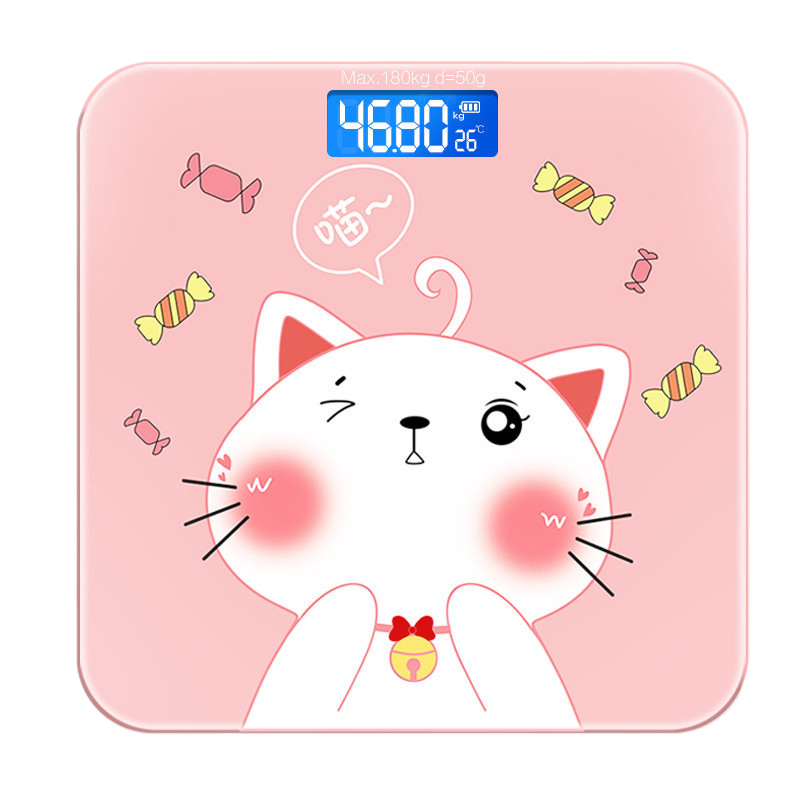 

Весы напольные / весы с анализатором состава тела для домашнего использования точные и долговечные милые конфетные Cat ZYLP-1603-2 ZHIYILIANGPIN, Candy Cat