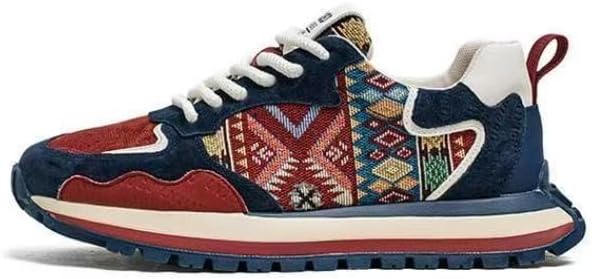 

Мужские модные кроссовки, верх из дышащей ткани, резиновая подошва, низкие кеды на шнуровке, повседневные спортивные обувь на все сезоны Hhhchpm, красный