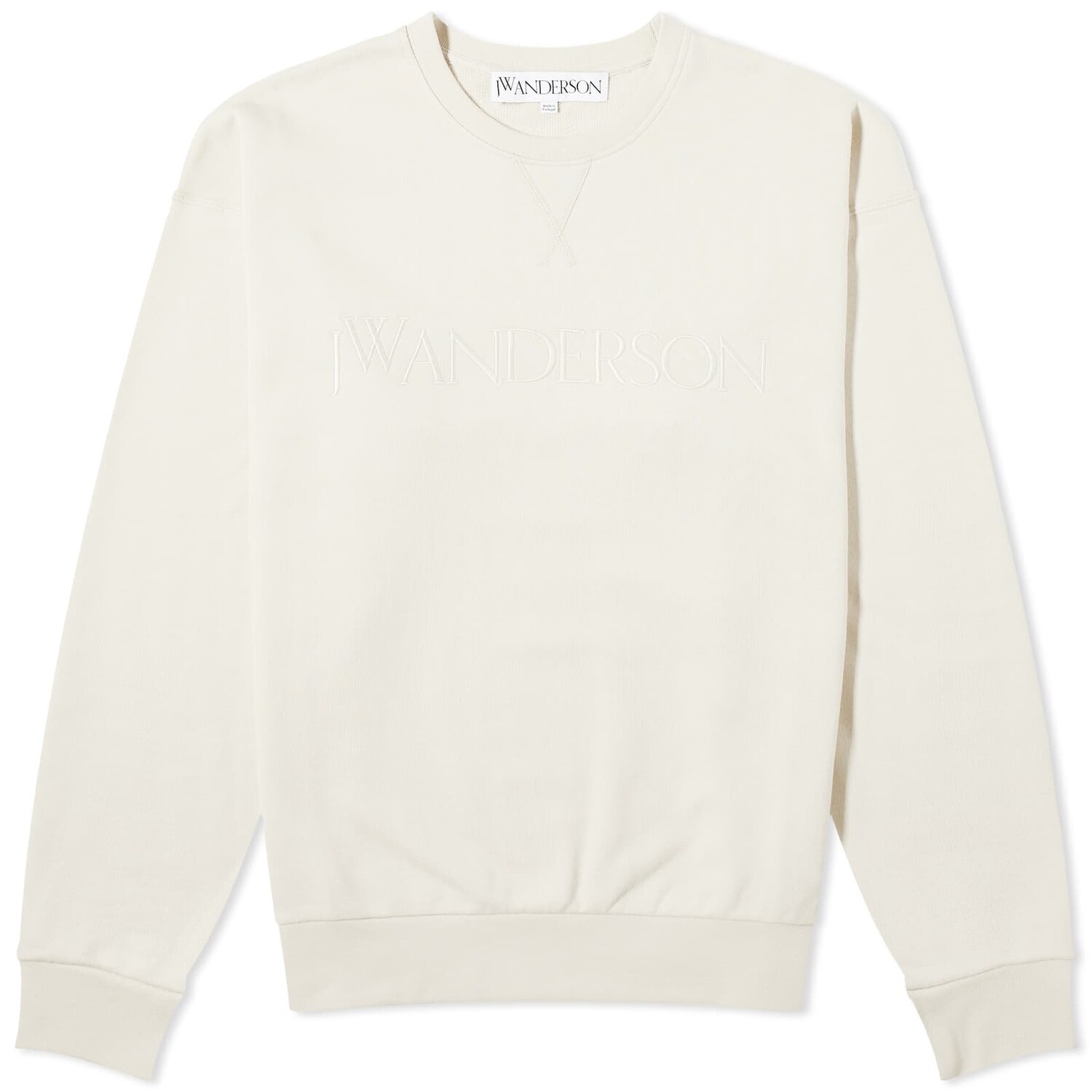 

Свитшот Jw Anderson Logo Embroidery, бежевый