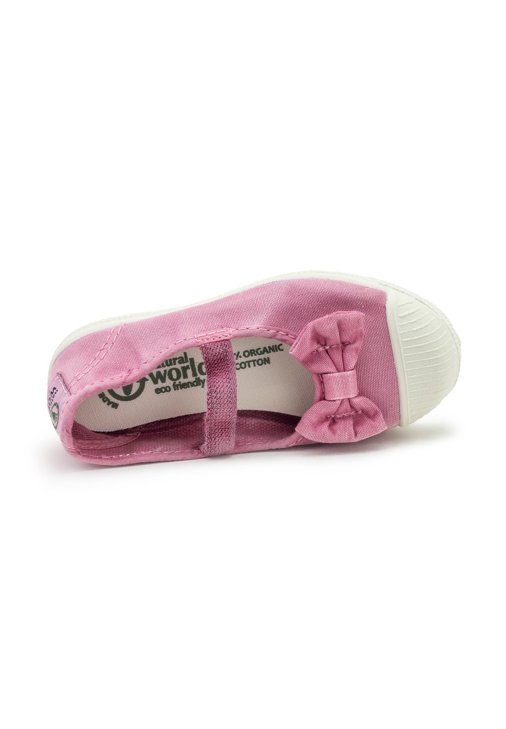 Балетки с ремешком на щиколотке OLD PALOMAR - Baby shoes Natural World, розовый — фото 3