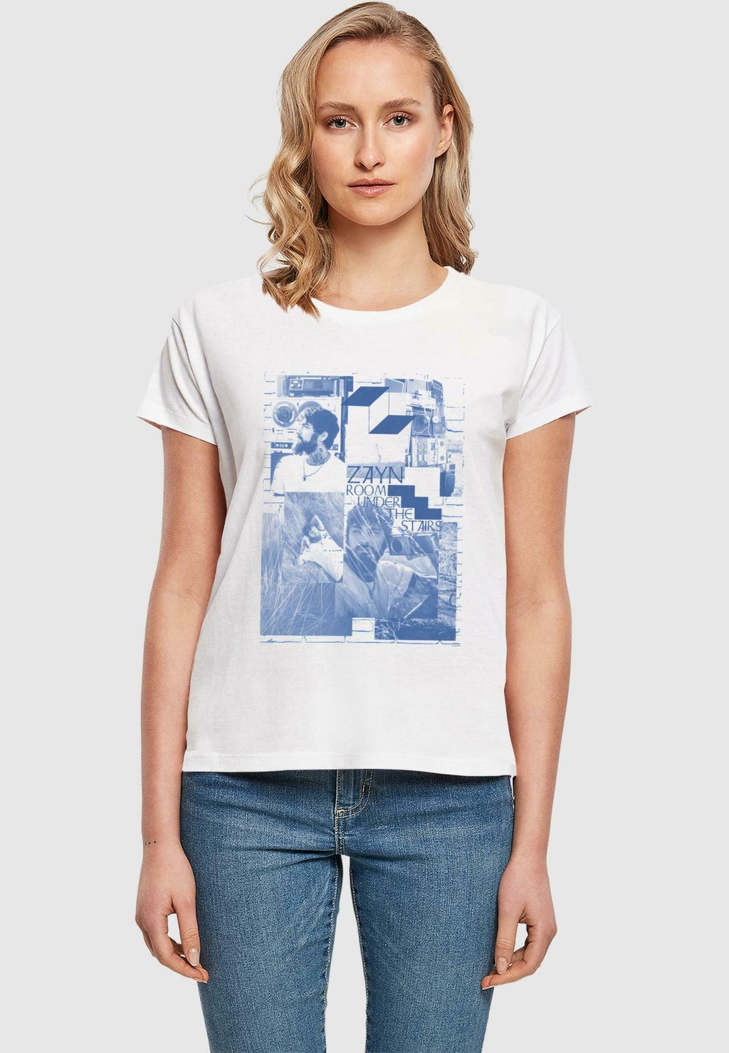 

Футболка с принтом ZAYN - BOX TEE Merchcode, белый