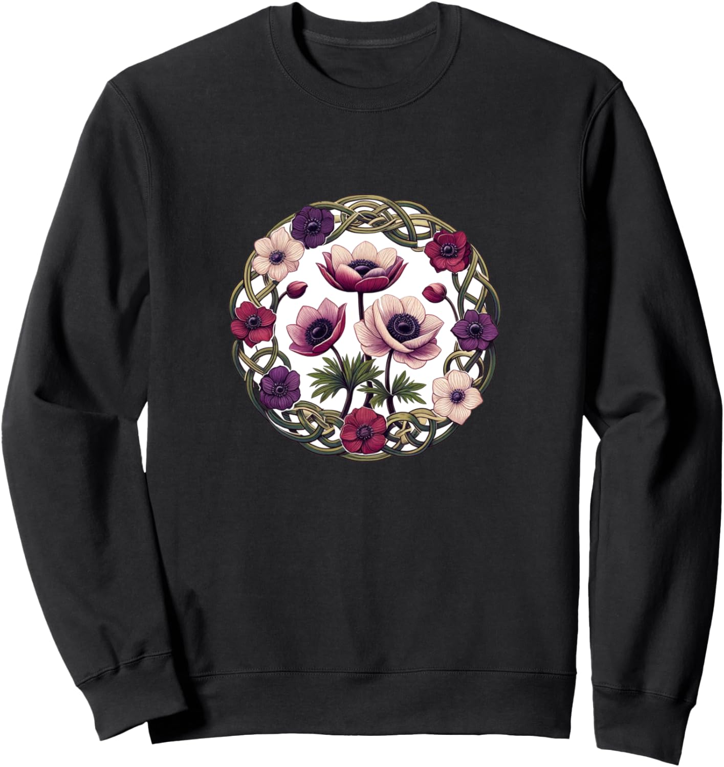 

Изображение цветка анемоны. Толстовка с изображением анемоны Boss Bubb, черный