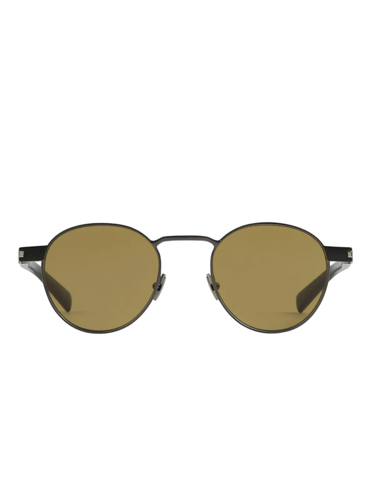 

Солнцезащитные очки в круглой оправе Saint Laurent Eyewear, коричневый
