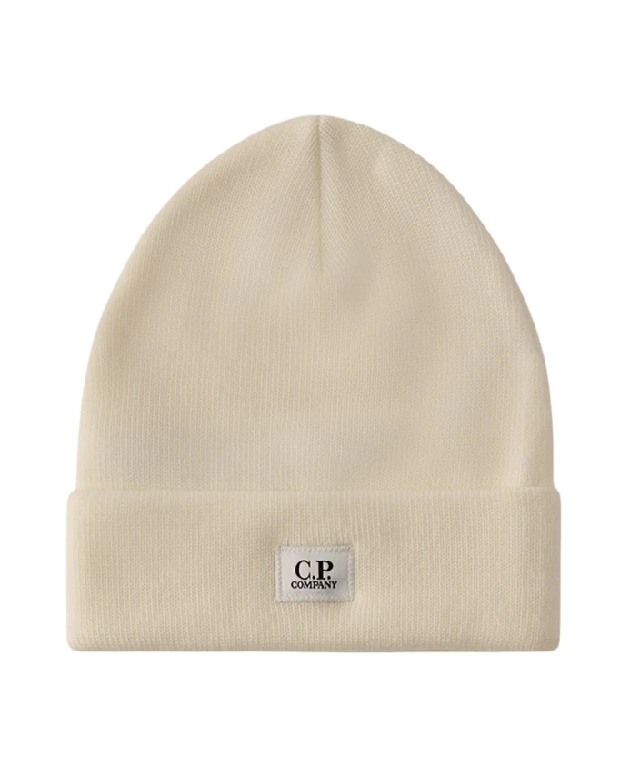 

Шапка из сверхтонкой мериносовой шерсти C.P. Company, белый