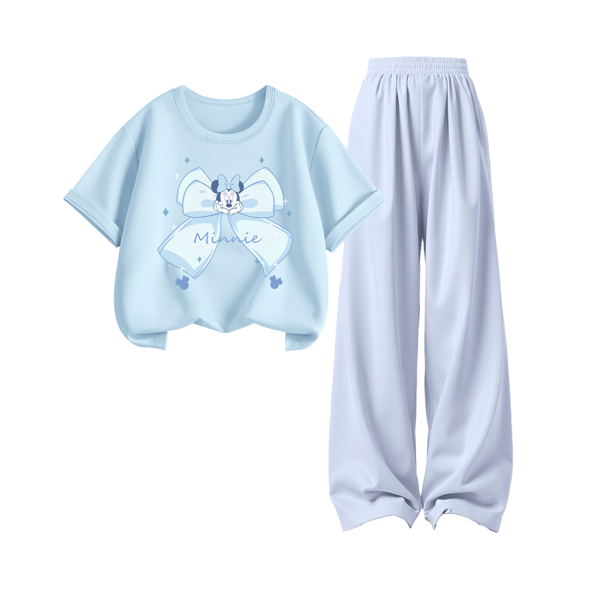 

Детский парный набор для детей Disney, di meng jie sky синий+solid color breeze синий