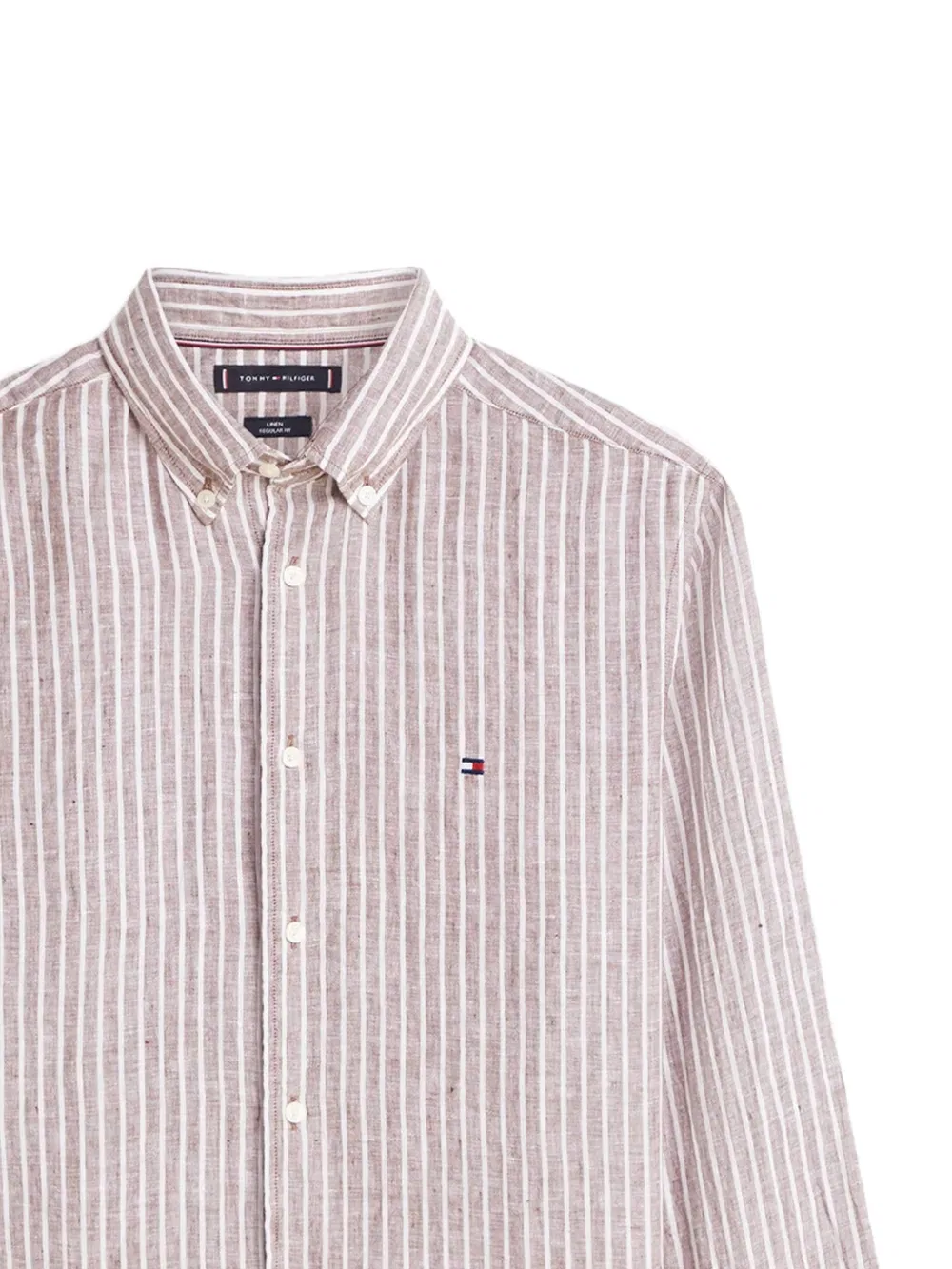 Полосатая рубашка Tommy Hilfiger, нейтральный — фото 2