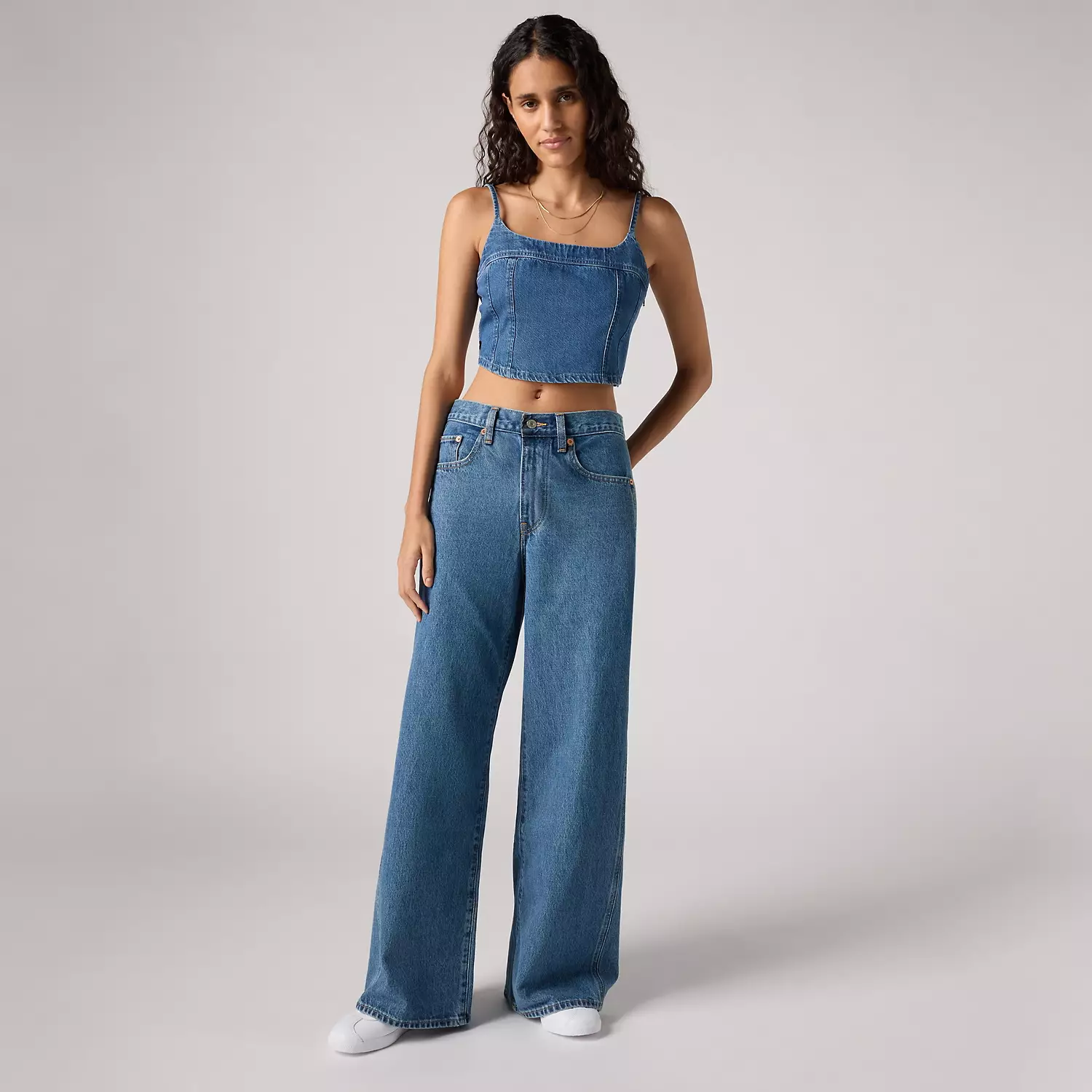

Женские джинсы XL Baggy Straight с прямыми швами Levi's, цвет Forbidden Fruit - Medium Wash