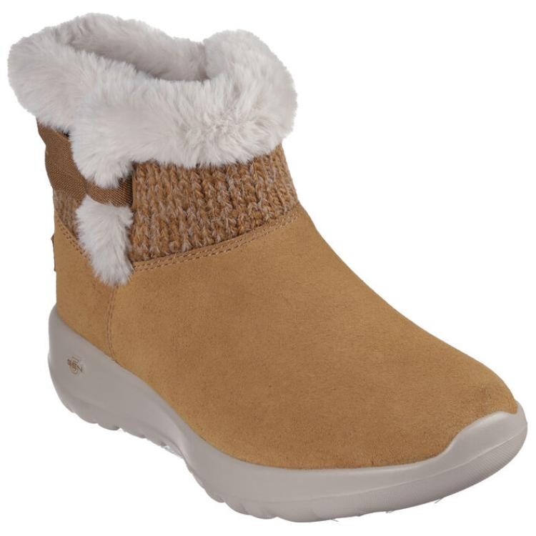 Зимние ботинки Skechers женские с мехом, каштановый — фото 2