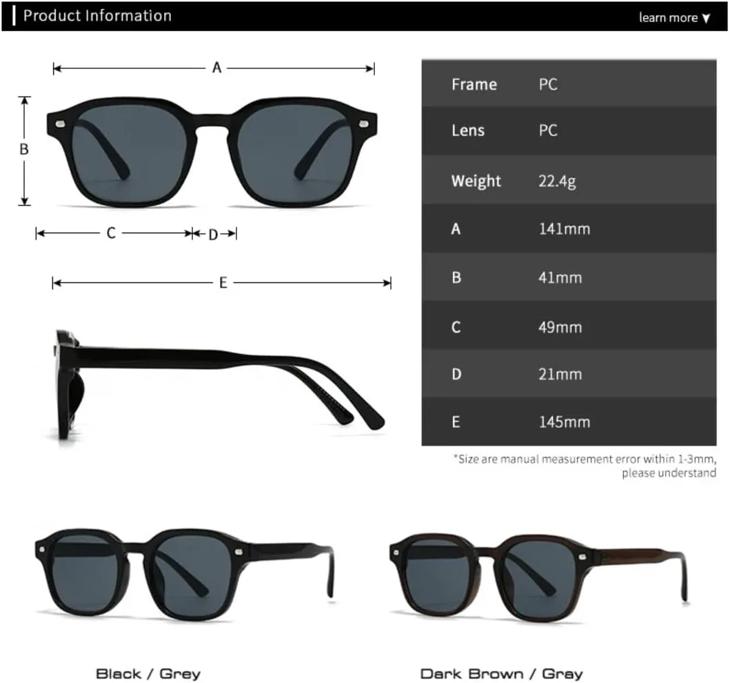 

Популярные солнцезащитные очки для женщин и мужчин в стиле ретро с заклепками, защита от ультрафиолета UV400 (C3, черный, желтый) TVTBBVV, C3 Black Yellow