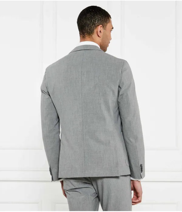 Элегантный жакет p-hanry-244 Slim fit Boss, серый — фото 3