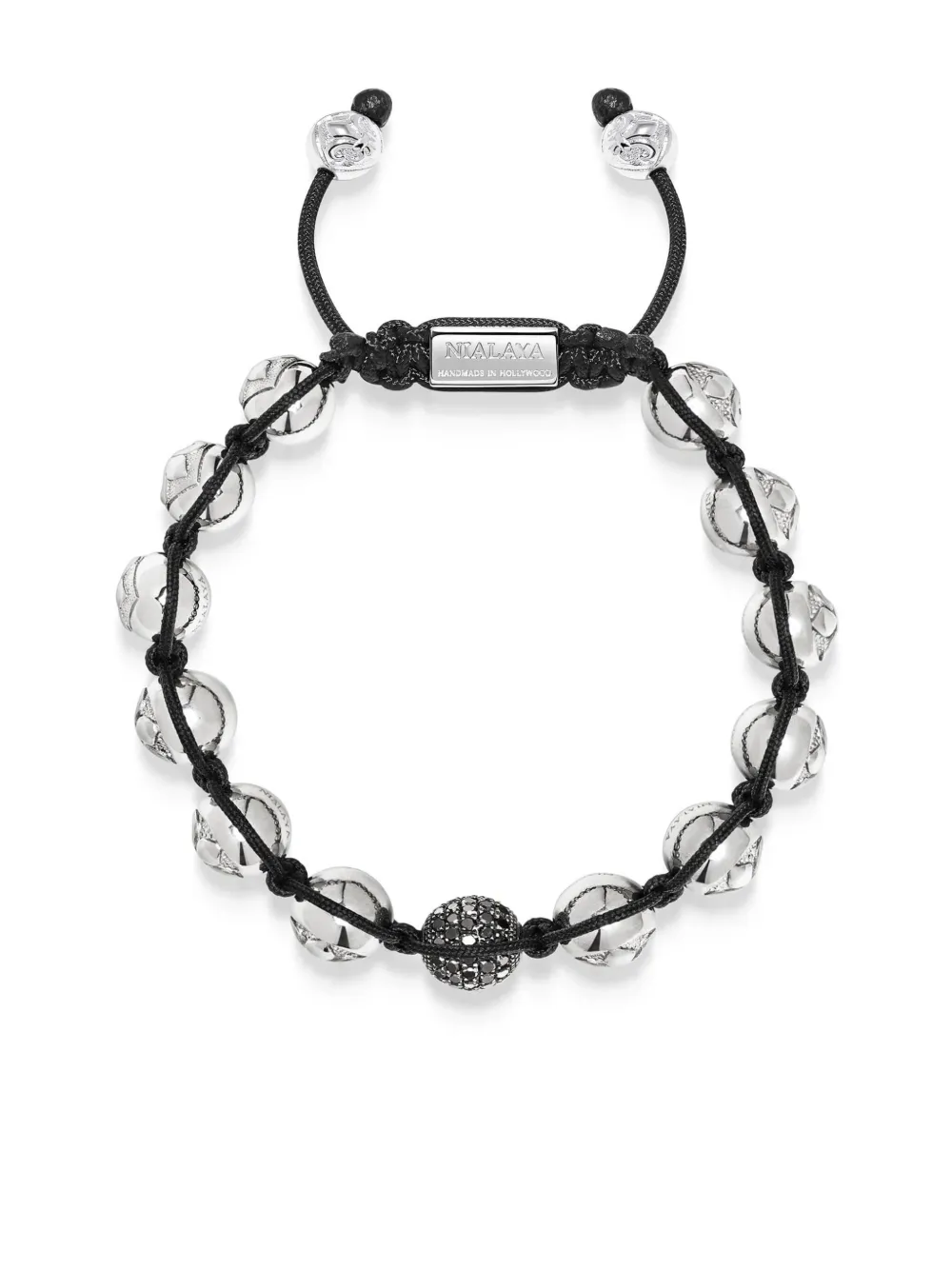 

Браслет из бусин Nialaya Jewelry, серебяный