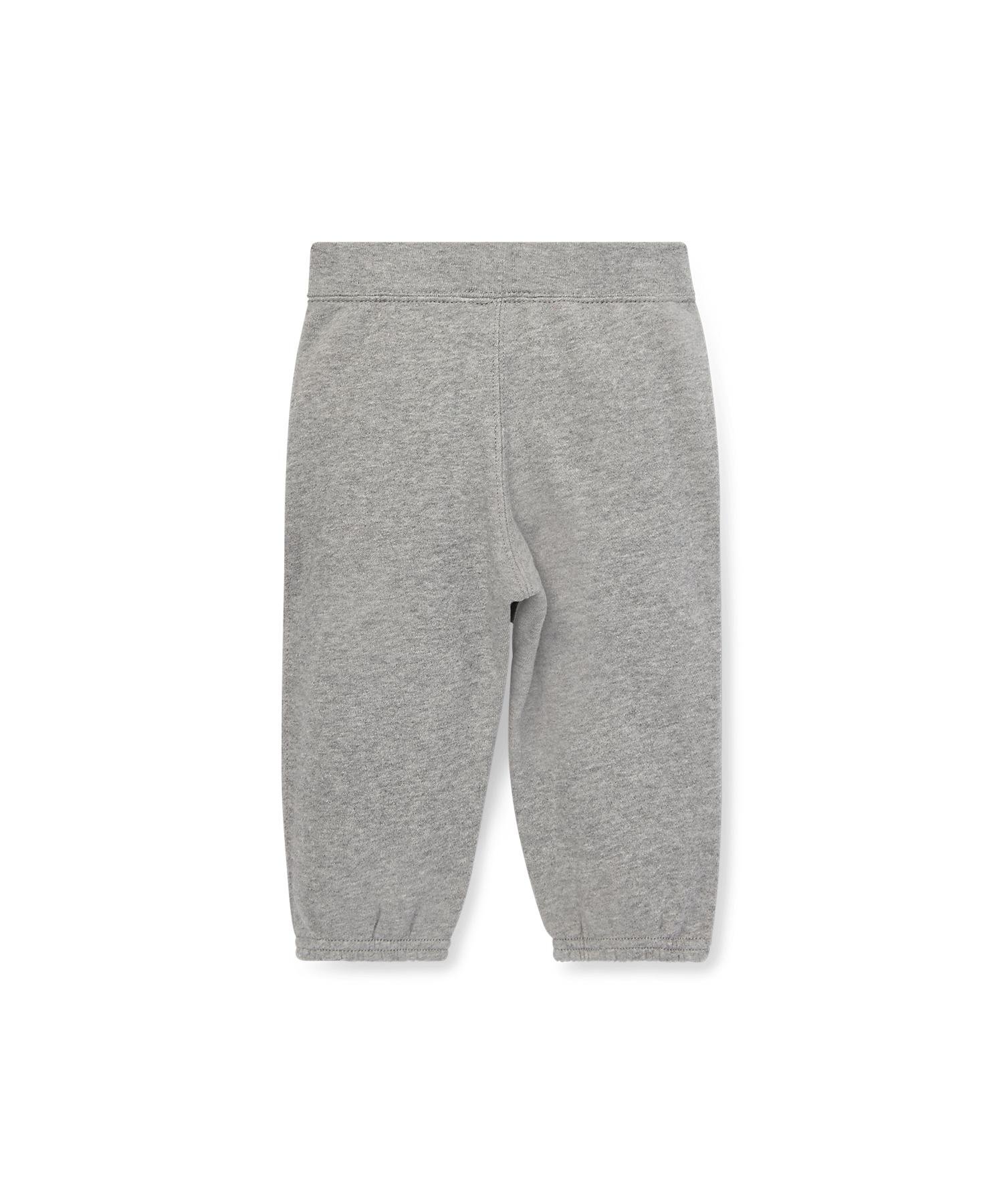 Брюки Детские хлопковые флисовые штанишки Polo Ralph Lauren, 050 Gray