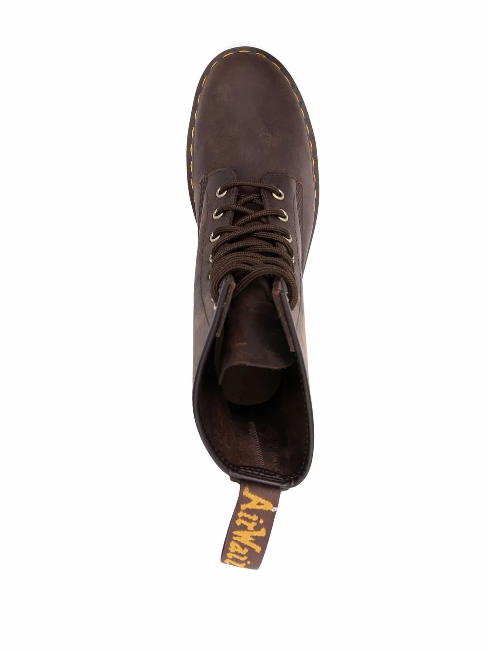 Мужские ботинки Dr. Martens кожаные на шнуровке, коричневый — фото 4