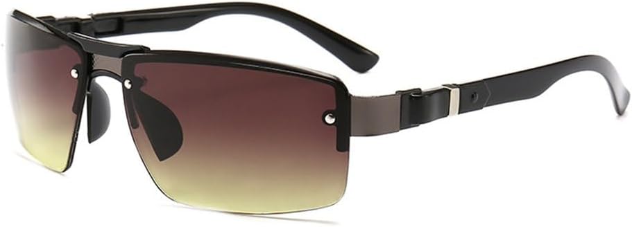 

Модные мужские винтажные металлические прямоугольные солнцезащитные очки, классические солнцезащитные очки с покрытием линз, очки для вождения, для мужчин и женщин TYUVIVO, 2