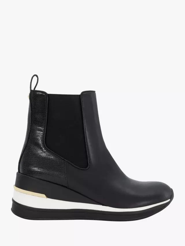 

Кроссовки Dune Everywhere Leather Wedge Heel, цвет black-leather_mix